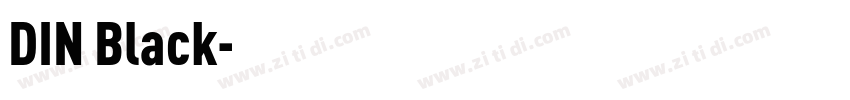 DIN Black字体转换